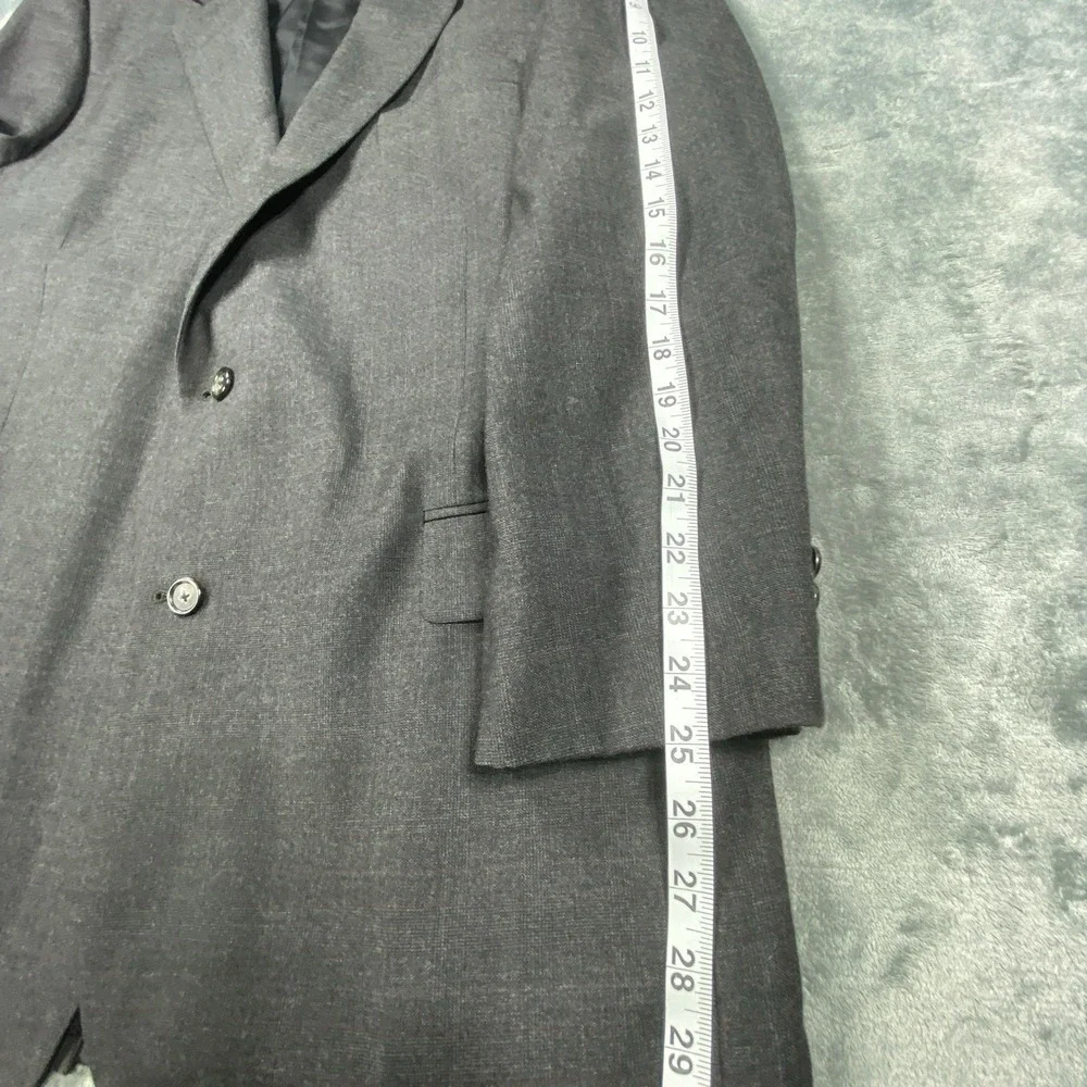 Jos. A. Bank Suit Mens 48L Blazer Jacket Plaid 36x28 Pants Straight 100% Wool